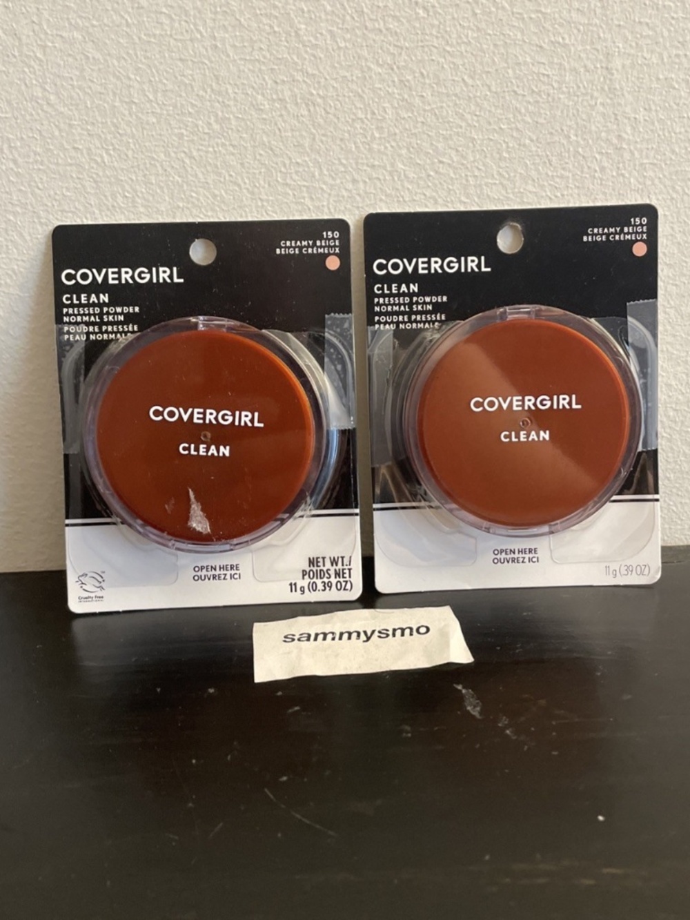 COVERGIRL Clean Pressed Powder 150 CREAMY BEIGE Original Talc x2